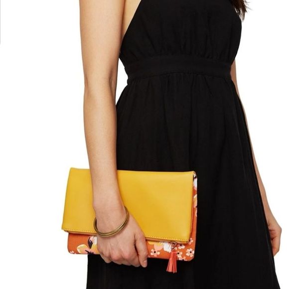 Rachel Pally Handbags - NEW Clutch Rachel Pally Gold/Floral Foldover